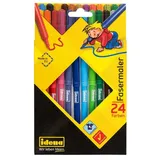 IDENA Fasermaler, 24 Stück