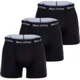 Marc O'Polo Boxershorts Essentials schwarz/weiß M 3er Pack