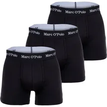 Marc O'Polo Boxershorts Essentials schwarz/weiß M 3er Pack