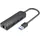 Vention USB 3.0 Hub with Gigabit Ethernet Adapter 0.15M Black