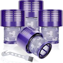 lehongs 4 Pack Vakuumfilter Ersatz für Dyson V10 Cyclone Serie, V10 Tier, V10 Absolute, Teilenummer 969082-01