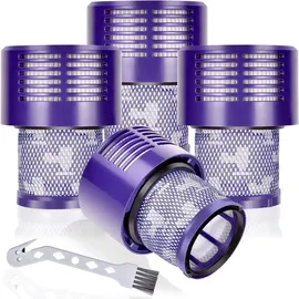 lehongs 4 Pack Vakuumfilter Ersatz für Dyson V10 Cyclone Serie, V10 Tier, V10 Absolute, Teilenummer 969082-01
