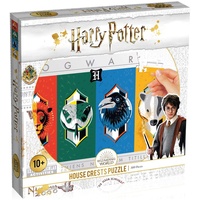 Winning Moves WM00369-ML1-6 Top Trumps Harry Potter Hauswappen 500 Teile Puzzle, Mehrfarbig