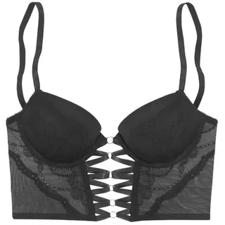 LASCANA Corsage Damen schwarz Gr.70 Cup D