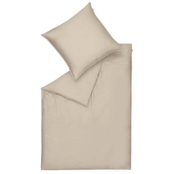 SCHÖNER WOHNEN-Kollektion Bettwäsche Pure 155 x 220 cm Satin Beige Sand