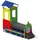 aea Spielplatz Spielhäuser Fahrzeugförmige Häuschen Kinderpark mehrfarbig 86 cm x 30 cm x 260 cm