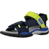 GEOX J Borealis Boy Sandal, Navy/Lime, 34 EU