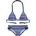 Triangel-Bikini mit grafischem Druck Blau 146/152