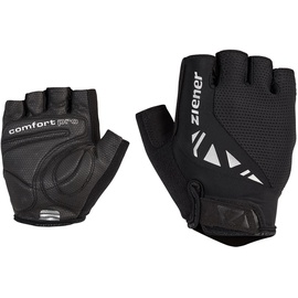 Ziener CALLIS Fahrrad/Mountainbike/Radsport-Handschuhe | Kurzfinger - atmungsaktiv,dämpfend, Black, 8,5