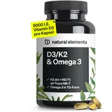 Vitamin D3 + K2 + Omega 3 – Premium K2VITAL® von Kappa 99,7+% All-Trans K2 – Premium Omega 3 in Triglycerid Form und bioverfügbares D3 – in Deutschland produziert & laborgeprüft