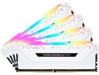 DIMM 32 GB DDR4-3200 (4x 8 GB) Quad-Kit, Arbeitsspeicher - weiß, CMW32GX4M4C3200C16W, Vengeance RGB PRO, INTEL XMP