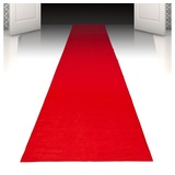 Boland Hängedekoration Roter Teppich, Empfange Deine Partygäste wie VIPs mit diesem 450 cm langen Teppich! rot