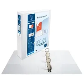 Exacompta Kreacover Ringbuch 4-Ringe weiß 7,5 cm DIN A4, 1 St.