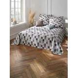 Heine Tagesdecke 140 x 210 cm Braun/Grau