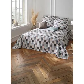 Heine Tagesdecke 140 x 210 cm Braun/Grau