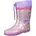 Unisex Kinder K-rain Gummistiefel Lavender Metallic Heart 34 EU