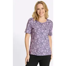 Sieh an! Kurzarm-Shirt in flieder-feige-bedruckt | Gr.: 48