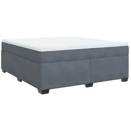 vidaXL Boxspringbett 180 x 200 cm Dunkelgrau