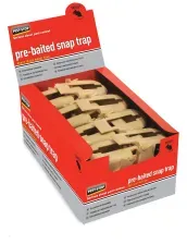 Pest-Stop Pre-Baited Snap Trap Schnappfalle mit Köder PSSTM , 1 Karton = 16 lose Fallen