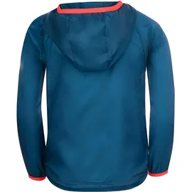 TROLLKIDS Fjell Running Jacket Jungen Petrol/Rot 110