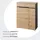OTTO home Bergen 80 x 107 x 38 cm braun / artisan eiche