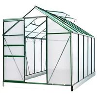 Brast Aluminium-Gewächshaus 310x190x195 grün