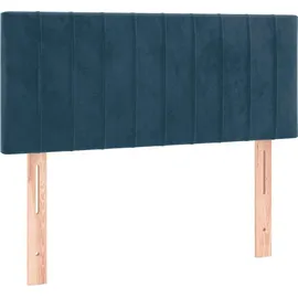 vidaXL Boxspringbett 100 x 200 cm Dunkelblau