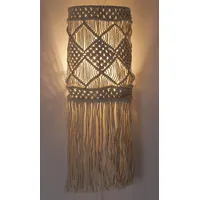 Guru Shop Wandlampe/Wandleuchte, in Bali Handgefertigt aus Makramee -