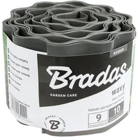 Bradas Rasenkante Beeteinfassung 9m/10cm grau BRADAS