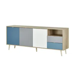 Sideboard  Cabia , mehrfarbig , Maße (cm): B: 180 H: 71 T: 40