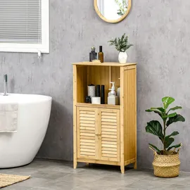 Homcom Badschrank 50 x 92 x 25,5 cm Natur
