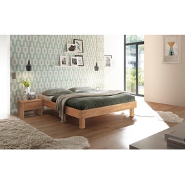 Hasena Bett, Eiche bianco, & 90x200 cm, in verschiedenen Holzarten erhältlich, Größen erhältlich, Kinder Kindermöbel, Kinderbetten, Kinder-Einzelbetten