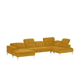 Lounge Collection Wohnlandschaft Mikrofaser 3-Sitzer Gelb