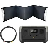 EcoFlow River 2 0% MwSt §12 III UstG 256Wh Powerstation mit 200W Solarpanel