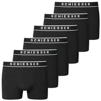 SCHIESSER Retro Short / Pant 95/5 Organic Cotton in Schwarz | Gr.: XL