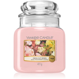 Yankee Candle Fresh Cut Roses mittelgroße Kerze 411 g