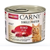 Carny Katzen Nassfutter Single Protein Rind Pur (6 x 200g), Katzen Nassfutter mit nur einer Proteinquelle von animonda, Katzenfutter für ausgewachsene Katzen