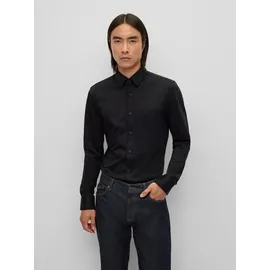Boss Slim Fit Businesshemd mit Performance-Stretch Schwarz 44