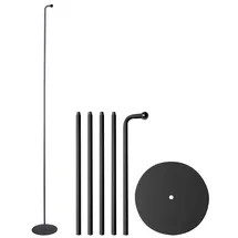 Lunartec Bodenständer 150 cm Metall schwarz
