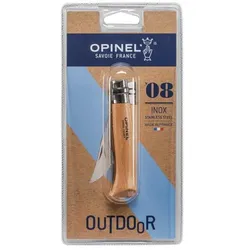 Opinel Taschenmesser No. 08 Edelstahlklinge mit Holzgriff