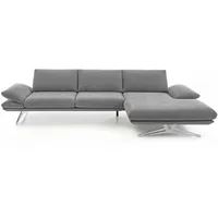 KOINOR Ecksofa Elements Stoff Grau