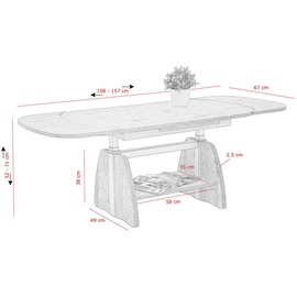 Hela Fabian Artisan Eiche 108 x 53 x 67 cm