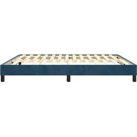 vidaXL Boxspringbettgestell 160 x 200 cm Dunkelblau