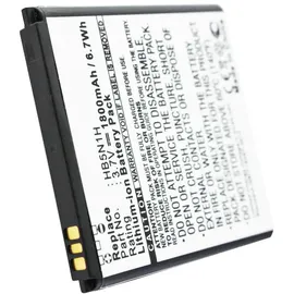 AccuCell Akku passend für Huawei Ascend, Phoenix, HB5N1, HB5N1H 1800mAh