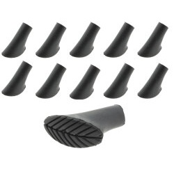 10 x Gummipuffer Pads für Wanderstöcke oval