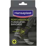 Hansaplast Performance Fußgelenk-Bandage, Sprunggelenkbandage stabilisiert & entlastet das Gelenk, Knöchelbandage für rechtes & linkes Fußgelenk unterstützt die aktive Erholung, Größe S/M