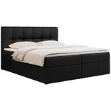 MKS Boxspringbett 120 x 200 cm H3 Schwarz