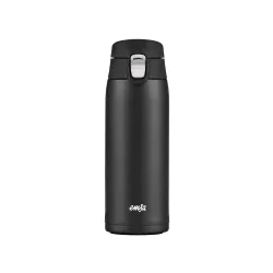 EMSA Light Mug Trinkflasche, 0,4 Liter N2151700 , 1 Trinkflasche, Farbe: Schwarz