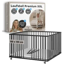Sämann Laufgitter Matratze, Cloud Air Sprossen Lattenrost Black Edition Premium | Gr.: 120x120 cm