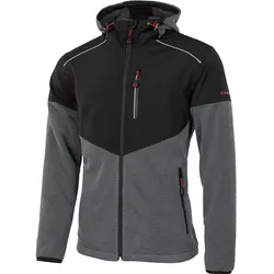 Kapuzenjacke "MITCHELL" - L - schwarz, grau